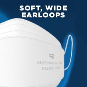 Breatheze KN95 Face Masks Made In USA FDA Registered - Disposable KN95 Mask - 3D Style, White 50-pack