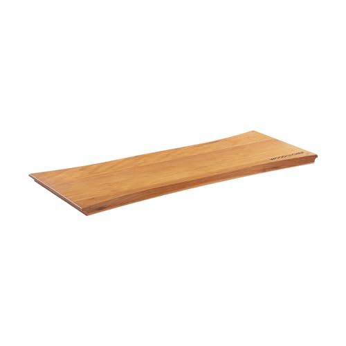 Large Charcuterie Board - Cherry Wood Serving Board with Handles - Perfect Live Edge Design for Displaying Charcuterie, Bread, Fruit - Modern Wood Charcuterie Board for Parties - 24x9x0.75 inches