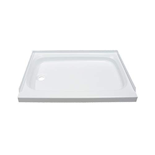 Lippert Replacement 24" x 36" Parchment RV Shower Pan with Left Drain for Travel Trailers, 5th Wheels, and Motorhomes - 342922