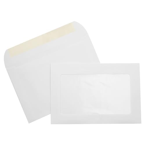 LUXPaper 6 x 9 Full Face Window Envelopes | Bright White | 28lb. Text | 50 Qty