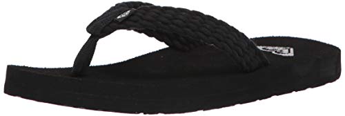 Roxy Girls Porto Sandal Flip Flop, Black 20, 1 Little Kid