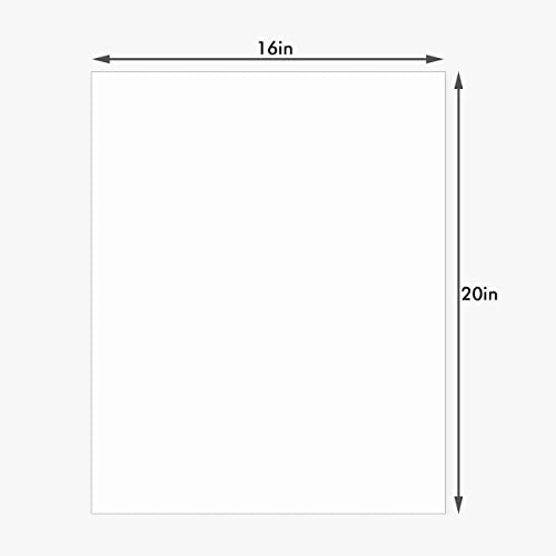 Somime 10 Pack 16x20 White Backing Boards, Uncut Mat Board 16x20, Acid Free Backerbords for 11x14 Photos, Pictures, Artwork and Paints