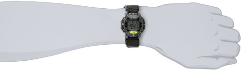 Armitron Sport Unisex 40/8291BLK Grey Accented Digital Chronograph Black Nylon Strap Watch