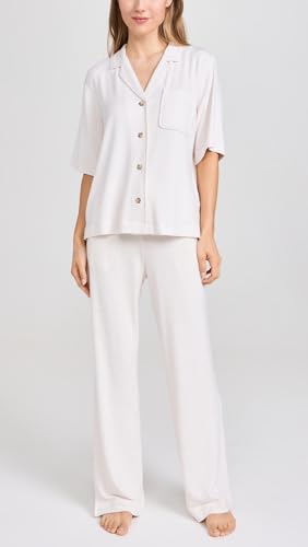 PJ Salvage Women's Loungewear Jammie Essentials Pant, Oatmeal, XS
