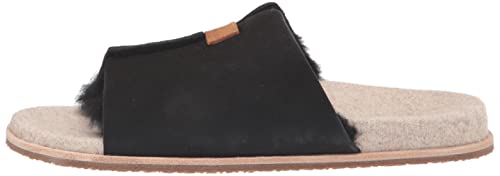 Revitalign Spruce Women's Shearling Slip-on Slipper Black - 6 Medium