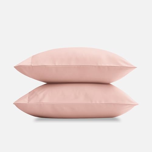 DOZ by SIJO Pillowcase Set, 100% Viscose derived from Organically Grown Bamboo, Buttery Soft, Silky, Breathable, Cooling, Oeko-TEX, High GSM, 2-Pack, Envelope Closure (King, Snow)