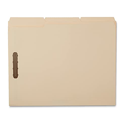 Amazon Basics Manila File Folders with Fasteners, Letter Size, 50-Pack, Beige