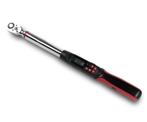 Tapha Tools 3/8 inch Digital Torque Wrench 5-99.5 ft-lbs (6.8-135 N-m) Torque Range ±2% Accuracy, LED and Buzzer Notification, Preset Memory, ISO 6789 Tested and Calibrated