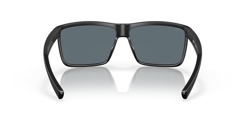 Costa Del Mar Mens Rinconcito Rectangular Sunglasses, Tiger Shark/Blue Mirrored Polarized-580g, 60 mm