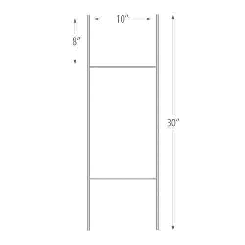BEE-FRIENDLY ZONE Left Arrow White Red Black Single Sided 18x24 in Yard Road Sign w/Stand