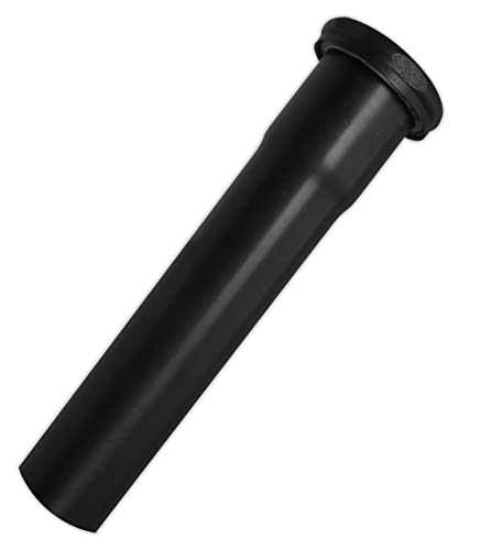 Westbrass D422-62 1-1/2" x 8" Slip Joint Extension Tube, Matte Black