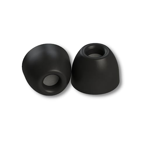 Comply Foam 200 Series Round 2.0 Replacement Ear Tips for Bang and Olufsen, Sennheiser, Axil, MEE Audio, KZ, Bose & More | Ultimate Comfort | Unshakeable Fit| TechDefender | Medium, 3 Pairs