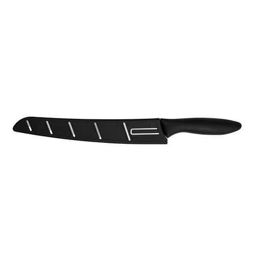 Kershaw 8-Inch Serrated Bread Knife - Razor Sharp Stainless Steel Blade for Clean Cuts and Fewer Crumbs, Ergonomic Handle, Includes Sheath