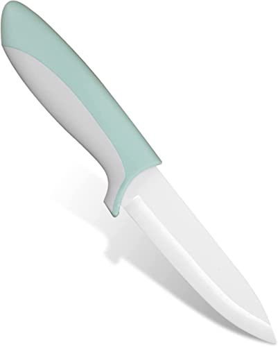 YUSOTAN Ceramic Chef Knife-8" Ceramic Knife with Sharp Ceramic Blade,with Cover and Box-Versatile Kitchen Chef's Tool for Cutting, Slicing, Dicing, Chopping-Ideal for Vegetables and Fruits (Black)