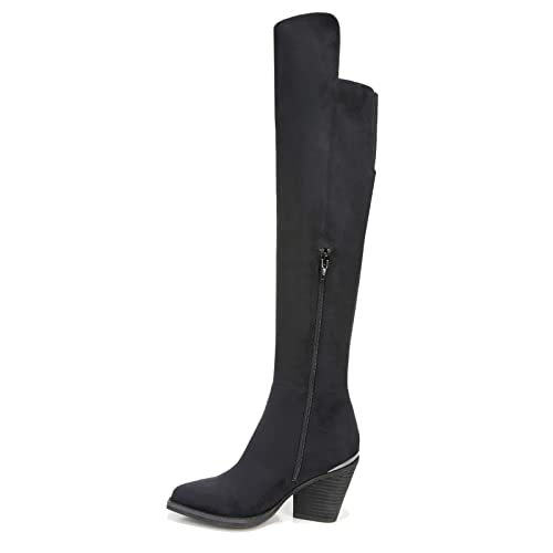 ZODIAC Women's Ronson-wc,Black Faux Suede Wide Calf,5