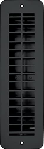 RV Designer H841 Plastic, Black, Damper RV Vent Register