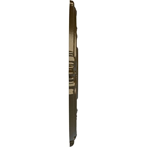 Ekena Millwork CM18ATRBC Attica Ceiling Medallion, 18"OD x 4"ID x 5/8"P (Fits Canopies up to 5"), Hand-Painted Root Beer Crackle