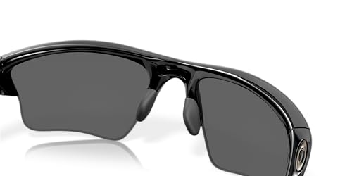 Oakley Men's OO9154 Half Jacket 2.0 XL Rectangular Sunglasses, Polished Black/Black Iridium, 62 mm + 1