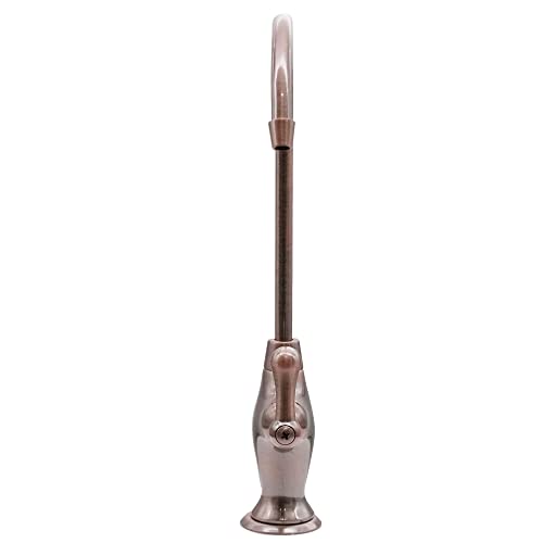 Westbrass D2033-NL-11 10" Classic 1-Lever Handle Cold Water Dispenser Faucet, Antique Copper