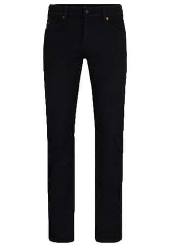 BOSS Delaware Slim Fit Stretch Jeans Black Night