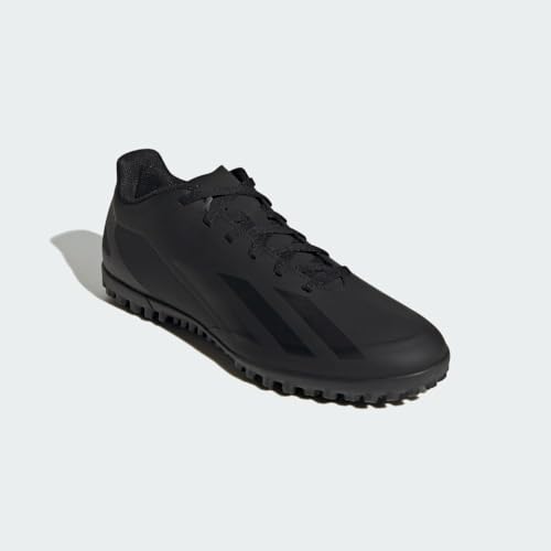 adidas Unisex X Crazyfast.4 Turf Sneaker, Core Black/Core Black/Core Black, 6.5 US Men