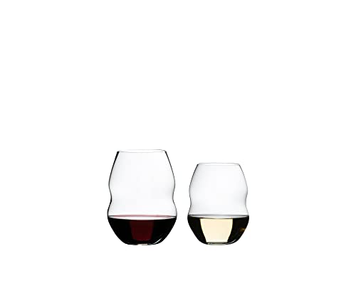 Riedel Swirl Wine Glass, 2 Count (Pack of 1), Clear