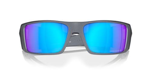 Oakley Men's OO9231 Heliostat Rectangular Sunglasses, Transparent Poseidon/Prizm Deep Water Polarized, 61 mm