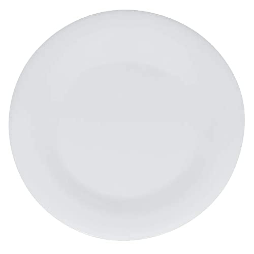 G.E.T. Enterprises WP-6-DW-EC 6.5" Wide Rim Plate, Diamond White, Large (Pack of 4)
