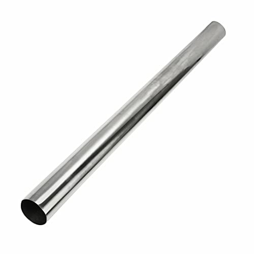 2.5 Inch Straight Pipe Stainless Steel T304 Tubing Piping 16 Gauge 48 Inch Long 2.5" OD Tailpipe DIY Pipe, Pack of 2
