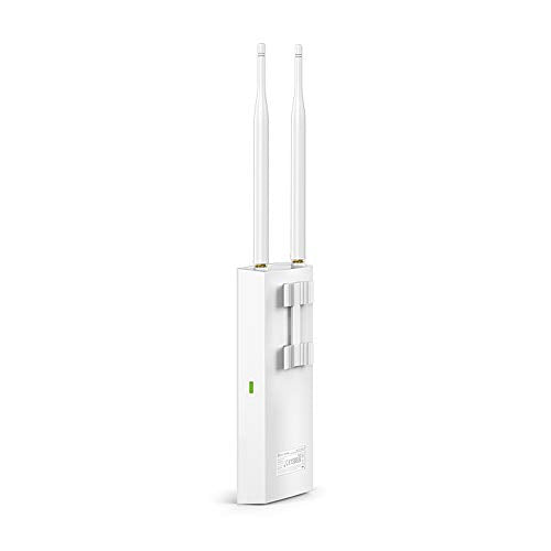 TP-Link EAP110-Outdoor V3 | Omada N300 Wireless Outdoor Access Point | WiFi Coverage up to 200 meters| Passive PoE w/ Free PoE Injector | SDN Integrated | Cloud Access & Omada App