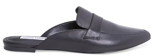 Steve Madden Women's Flavor Mule, Black Leather, 8.5 M US