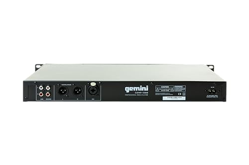 Gemini Sound CDMP-1500 19 Inch Professional/Home Anti Shock Audio Rackmount Single Disc Drive Mountable CD MP3 USB Media Music Player System Input with Remote