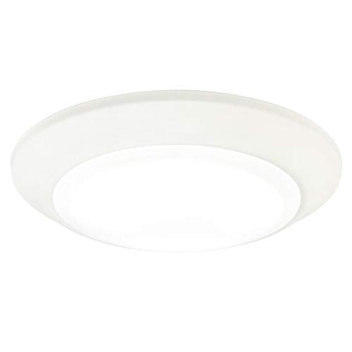 Westinghouse 6364500 7-3/8-Inch Dimmable Energy Star Indoor/Outdoor Surface Mount Wet Location, White Finish with Frosted Lens LED Ceiling Fixture,