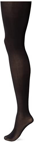 Hanes Women's EcoSmart Enhanced Panty Sheer Toe Seasonless Tights, Black, Small