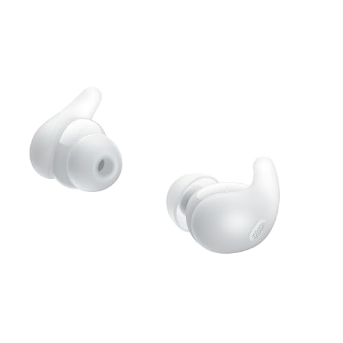 Sony LinkBuds Fit Truly Wireless Noise Canceling Earbud Headphones, Small & Light with Newly Developed Air Fitting Supporters, White