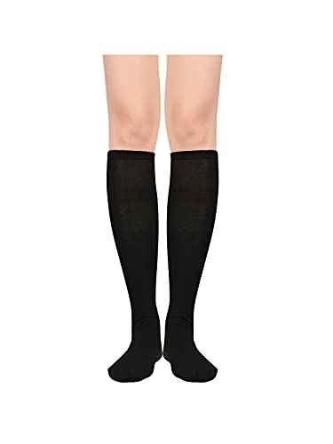 Century Star Knee High Socks Thin Stripes Tube Socks High Stockings Athletic Outdoor Sport Socks 1 Pack Sky Blue White One Size