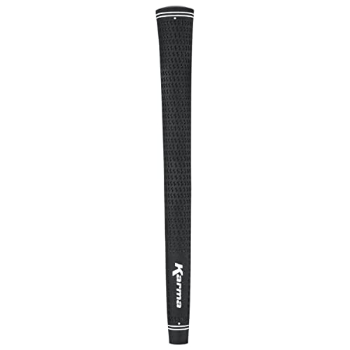 Karma Velour Black Jumbo Plus (+1/8") Golf Club Grips (9 Pack)