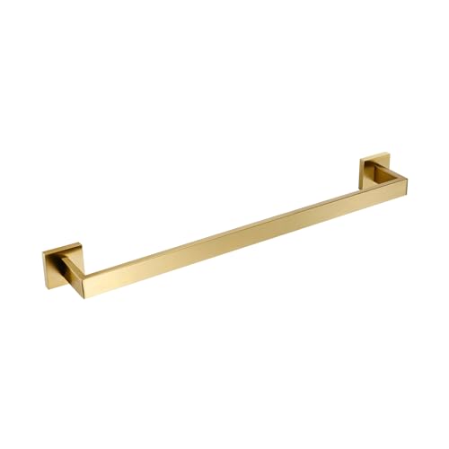 Bagnolux 22 Inch Gold Bathroom Accessories, Gold Towel Rack for Bathroom Wall Mounted Towel Bar, Heavy Duty Modern Brushed Gold Bathroom Towel Holder Wall Single Towel Rod, Brushed Old Gold