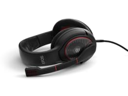EPOS Game ONE Gaming Headset - Open Acoustic, Noise-Canceling Mic, Flip-to-Mute, XXL Plush Velvet Ear Pads, PC/Mac/Xbox/PS4/Switch/Smartphone Compatible - Black