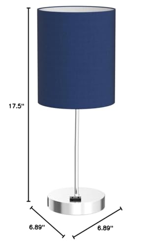 Lynnoland 𝟮𝟬𝟮𝟯 𝗡𝗘𝗪 Set of 2 Touch Control Table Lamps with 2 USB & AC Outlet, 3-Way Dimmable Bedside Nightstand Lamps for Bedroom Living Room Nursery, 800 Lumens 5000K Daylight Bulbs Included