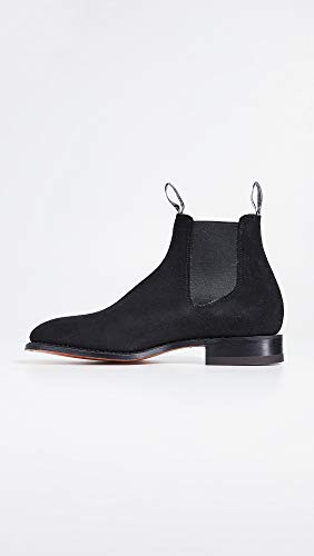 R.M. Williams Men's Suede RM Chelsea Boots, Black, 7 Medium US