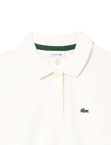 Lacoste Girl's Sleeveless Cropped Polo Shirt, Flour, 4Yr