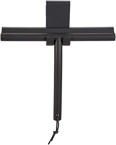 Blomus 68982 Shower Squeegee, Matt Black, H 20 cm, B 25 cm, T 2,5 cm, Grey