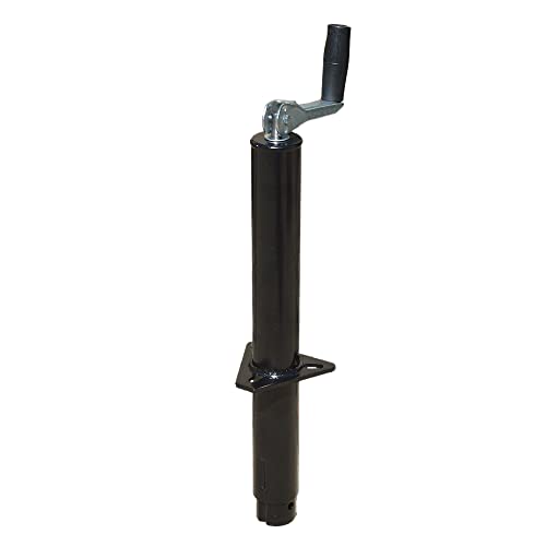 Bastion Distribution Top-Wind A-Frame Trailer Jack | 5000lb Capacity A-Frame | 14 4/5" Travel | Heavy Duty | Powder Coated Alloy Steel | BJ-5000TW-1