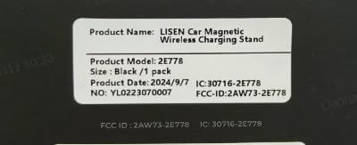 LISEN for Magsafe Car Mount Charger, Fast Charging 15W Air Vent Magnetic Wireless Car Charger for iPhone 16 Pro Max, Vent Phone Mount for Car Wireless Charger Fits iPhone 15 14 13 12, Black