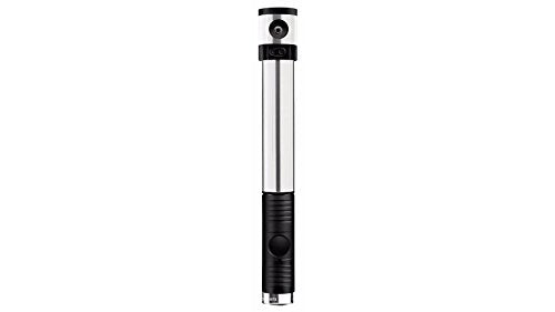 Klic Hand Pump w/Gauge - High Volume/High Pressure, Co2, Portable, Lightweight Bike Hand Pump for Presta and Schrader Valve,Silver