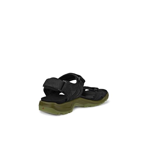 ECCO Men's Yucatan Plus Sport Sandal, Black Nubuck, 13-13.5