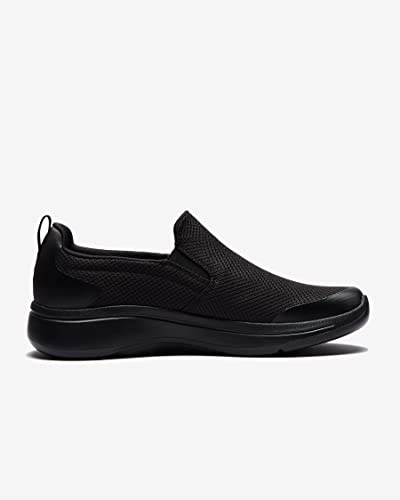 Skechers Men's Gowalk Arch Fit-Athletic Slip-On Casual Loafer Walking Shoe Sneaker, Black, 13