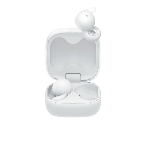 Sony LinkBuds Open Truly Wireless Earbud Headphones with an Open-Ring Design for Ambient Sounds and Newly Developed Air Fitting Supporters, White