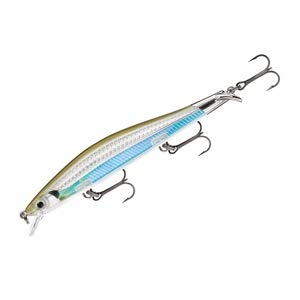 Rapala Ripstop Lure, Size 12, 4 3/4" Length, 4'-5' Depth, 1/2 oz, 3-#5 Hooks, Moss Back Shiner, Per 1, Multicolor, RPS12MBS